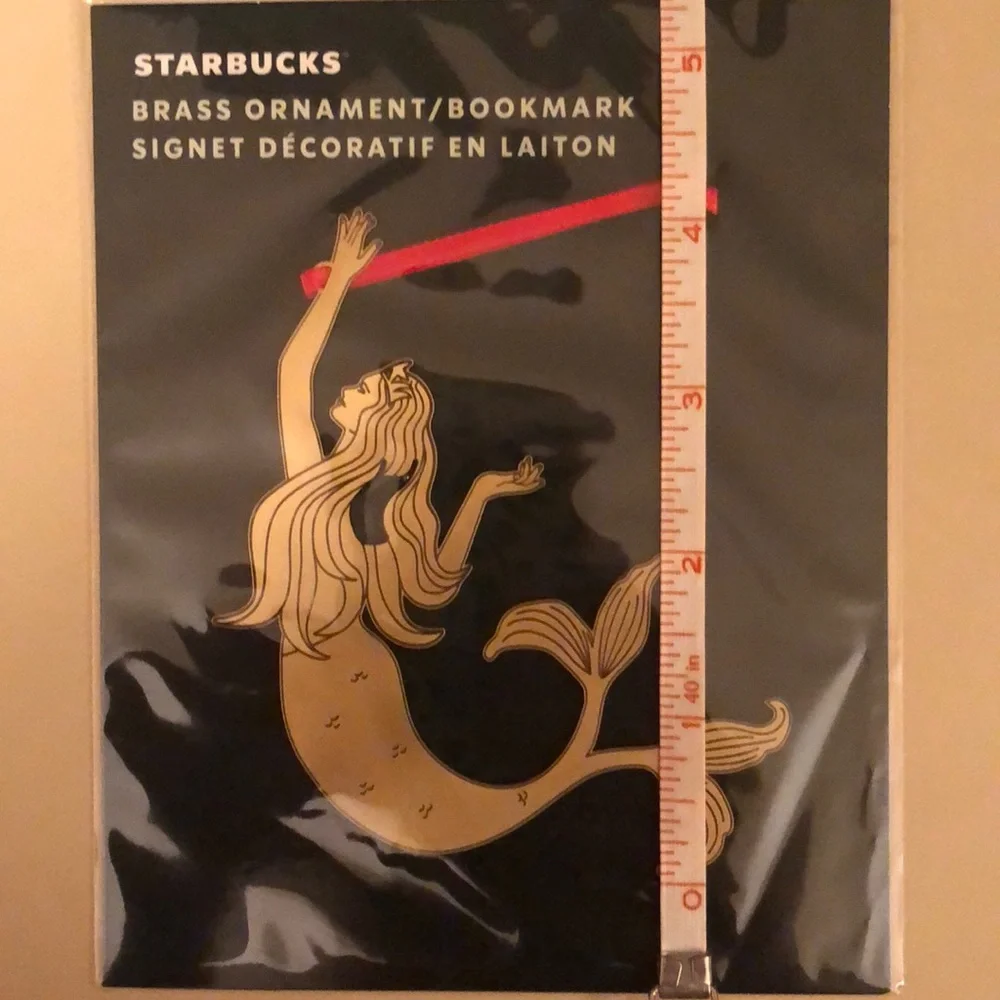 Starbucks Brass Mermaid Siren Ornament Bookmark